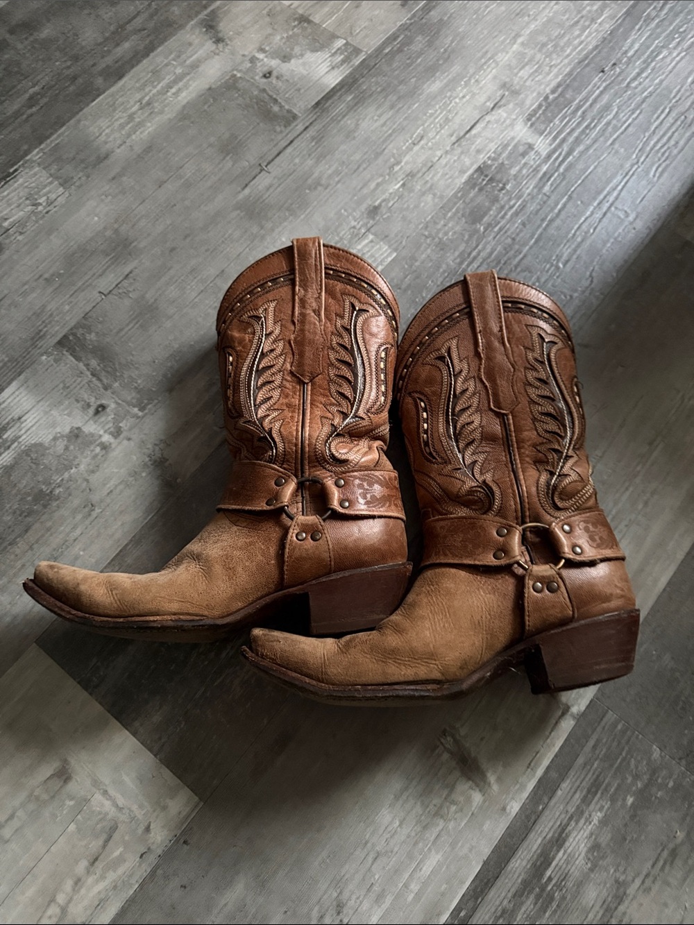 Soto Boots Womens Size 9 Brown Embriodery
